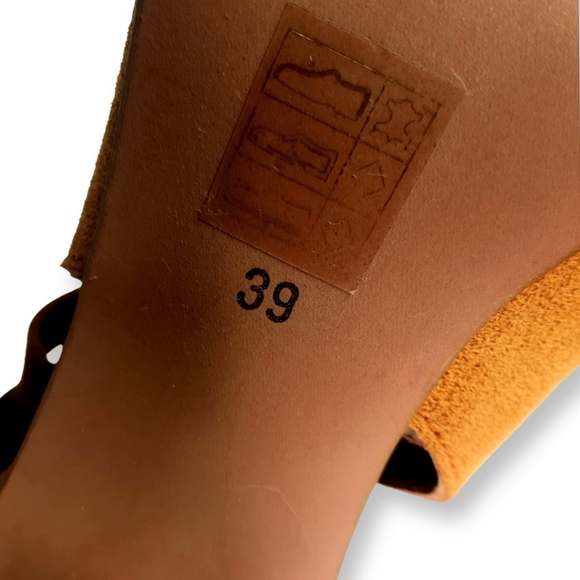 TOPSHOP Open Toe Leather Heels Block Heels | Open Toe Shoes SIZE 39 NWOT - Picture 2 of 4